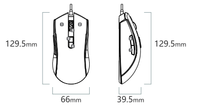 Eksa EM110 RGB Gaming Mouse-FIG-B