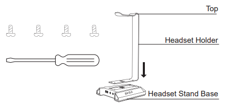 Eksa W1 RGB Headset Stand-fig-D